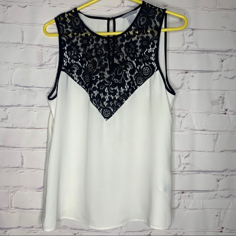 H&M size white size 10 top